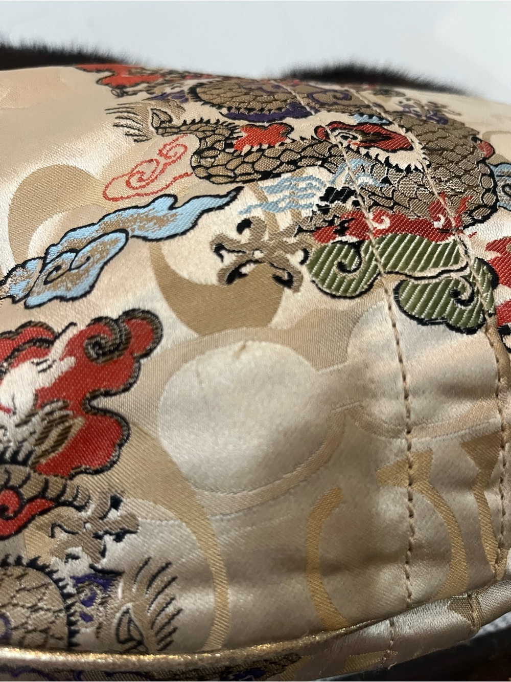 COACH Limited Edition Silk Kimono Mink Hobo bag RARE - Picture 10 of 16